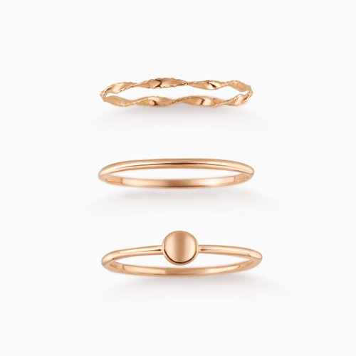 Frankness Jewelry 戒指 K金 精品中的經典麻花款式 手工製品