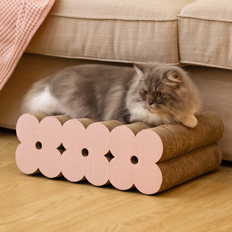 Paper Pet Toys Pink - FLORA cat scratcher (Rose)