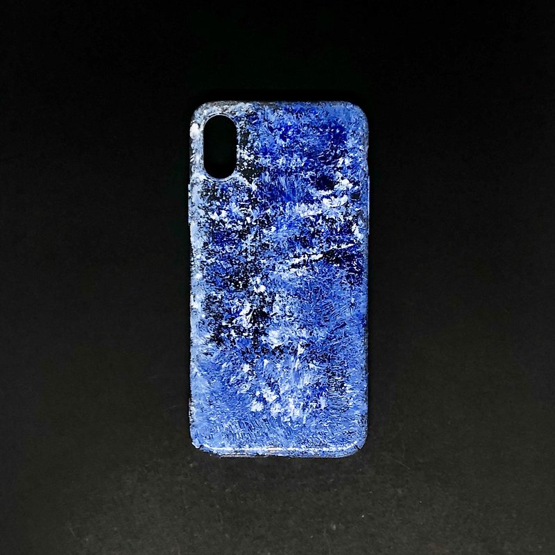 Acrylic Hand Paint Phone Case | iPhone X/XS |  Ceramic - Phone Cases - Acrylic Blue