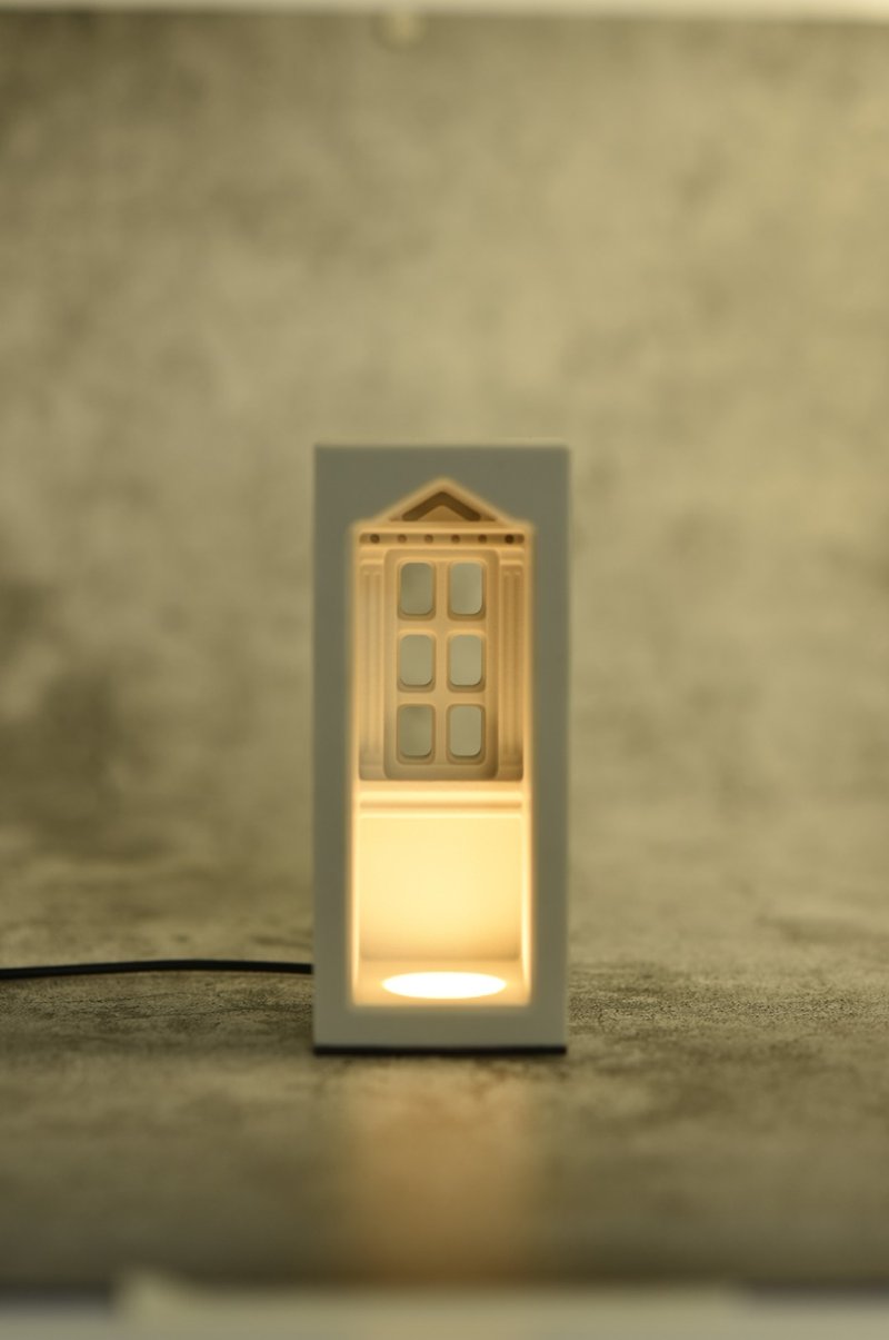 LED故事燈-葛瑞學院 | 夜燈、生日禮物、交換禮物 - 燈具/燈飾 - 樹脂 白色