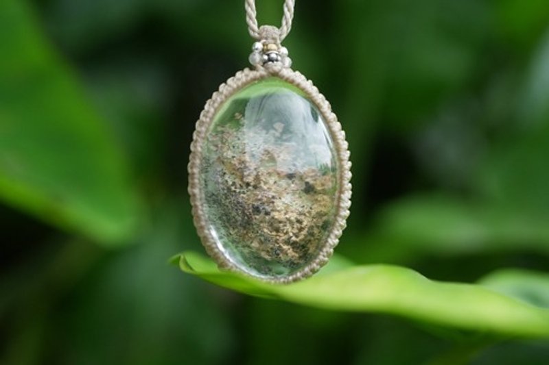 Crystal of Silence Garden Quartz Macrame Necklace 1850 - Necklaces - Gemstone 