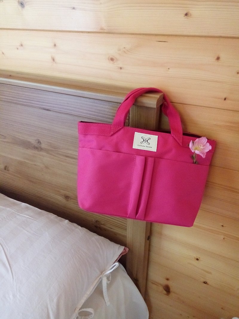 【冬の旅]起源FUGUE小さなバッグ - ピンクのバラ - キャンバスバッグ - バッグ内エレガントバッグ - トート・ハンドバッグ - 防水素材 ピンク