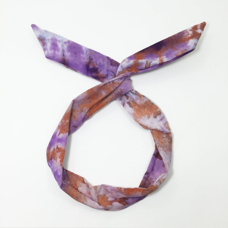 Tie dye/handmade/Headband [Purple] - Hair Accessories - Cotton & Hemp Purple