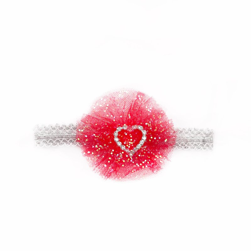 Red Heart Headband Pet Accessories - Clothing & Accessories - Polyester 