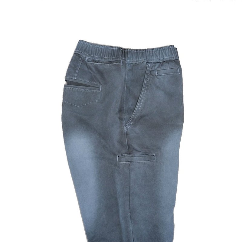 AM002 Amsterdam Khaki Washed Eight Pocket Ronin Pants - กางเกงขายาว - ผ้าฝ้าย/ผ้าลินิน 