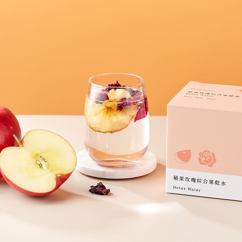 Promote digestion [Apple Rose Comprehensive Dried Fruit Water 10 pieces] Dried Fruit Water is low in calories - ชา - อาหารสด 