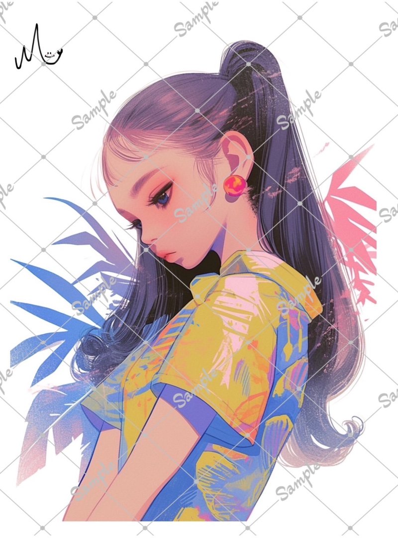 オリジナル人物ステッカー - 貼紙 - 紙 