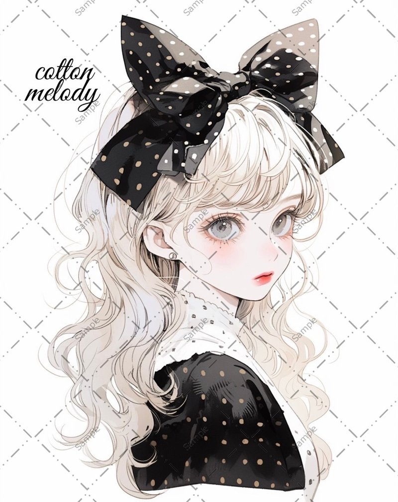 original sticker no.66 人物ステッカー オリジナルステッカー 人物ステッカー 女の子ステッカー オリジナル人物ステッカー - 貼紙 - 紙 