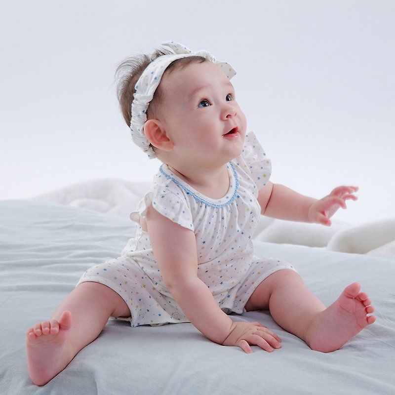 Organic baby girl romper/ organic baby onesies/ baby clothing - Onesies - Cotton & Hemp White