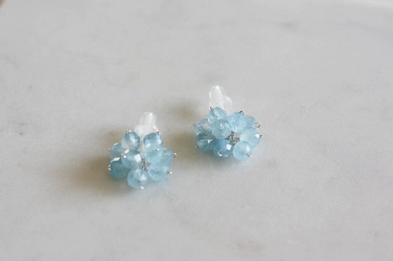 Pinkoi Proxy Purchase - No. 798 Aquamarine earrings - Earrings & Clip-ons - Gemstone 