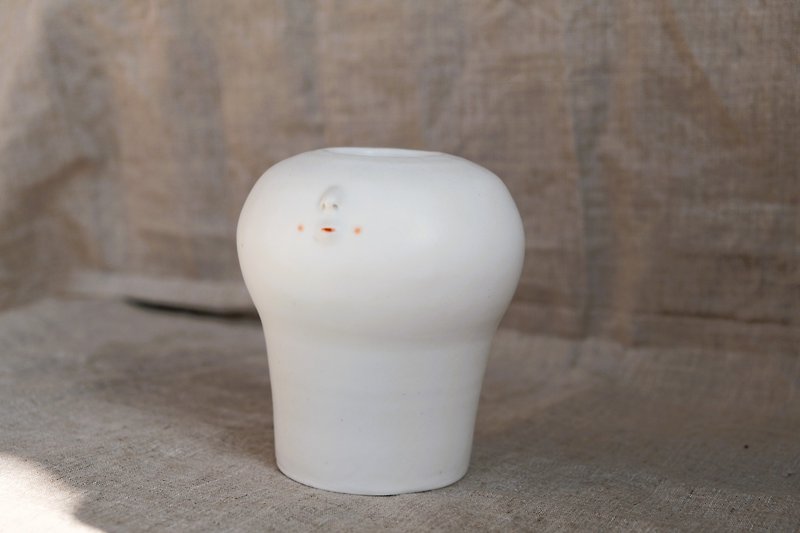 Su San YUME 049 - バレンタイン用セラミック花瓶 - マグカップ - 陶器 ホワイト