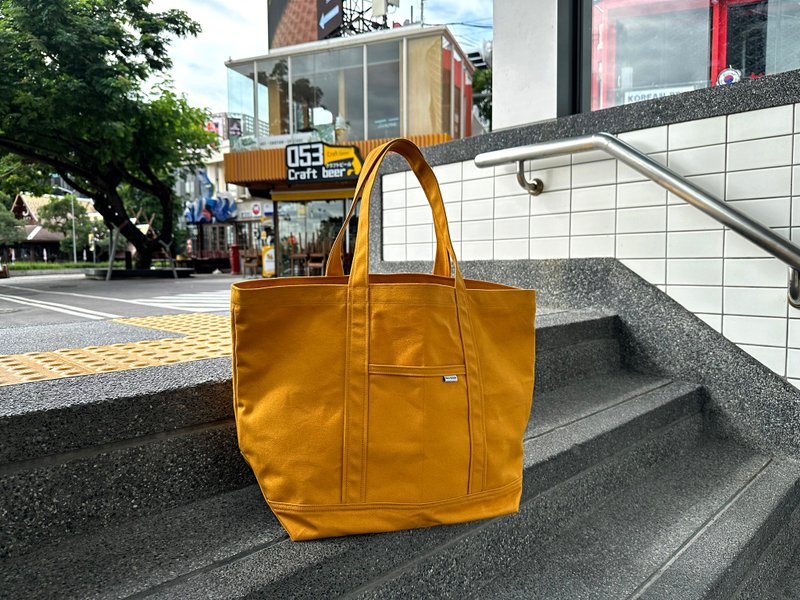 Canvas Tote Bag(L) with Hidden Pocket - Free Shipping - Handbags & Totes - Cotton & Hemp Blue