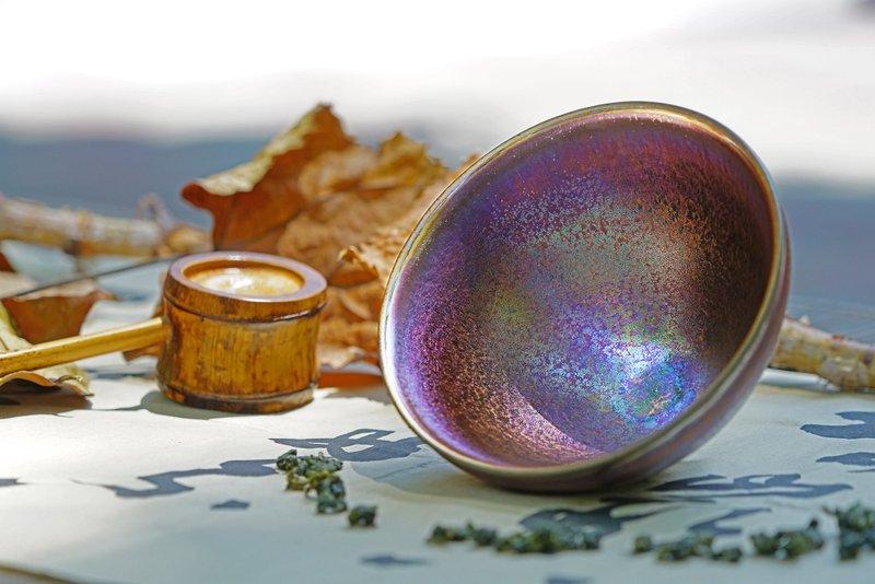 紫金天目鬥茶碗│收藏 典藏 珍藏 推薦│母親節禮盒│畢業禮物 - 茶壺/茶杯/茶具 - 陶 金色