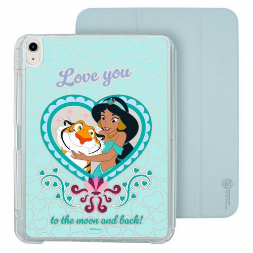 The Hood Pinkoi 旗艦店 迪士尼茉莉公主iPad Air /Pro2024mini7可拆式防摔透明保護摺套