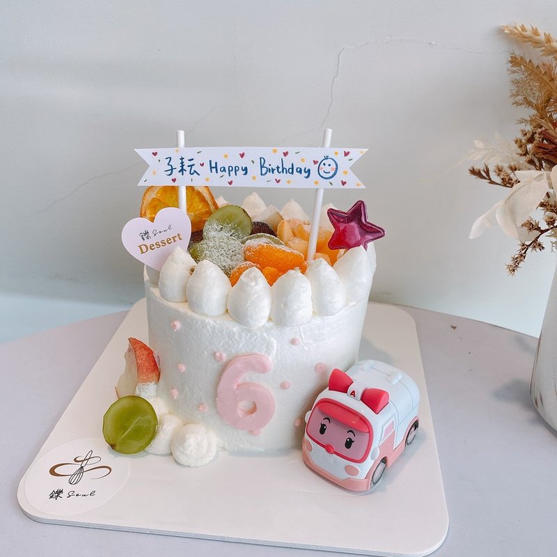 波利車車 公仔蛋糕 polly 客製化蛋糕 生日蛋糕 鑠甜點 慶祝 禮物 - 蛋糕/甜點 - 新鮮食材 