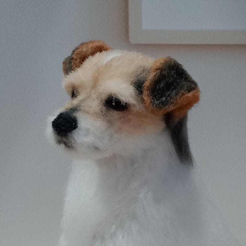 For Order Realistic Custom miniature Jack Russell Terrier figurine - 玩偶/公仔 - 其他材質 白色
