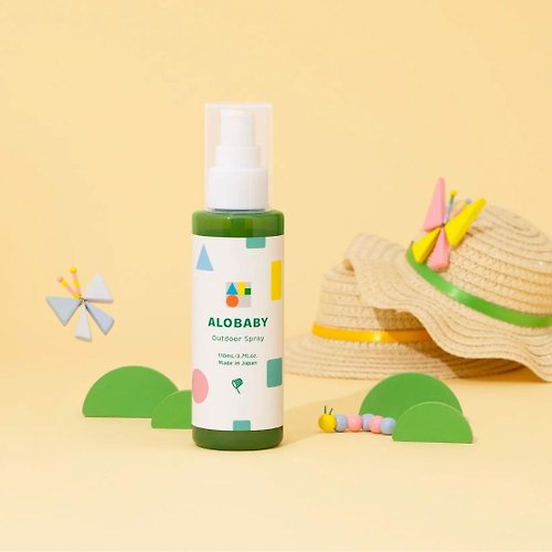 Alobaby 日本天然有機寶寶護膚品牌 台灣總代理 Alobaby 寶寶天然防蚊噴霧 (植物天然香氣驅蚊 不熏寶寶)