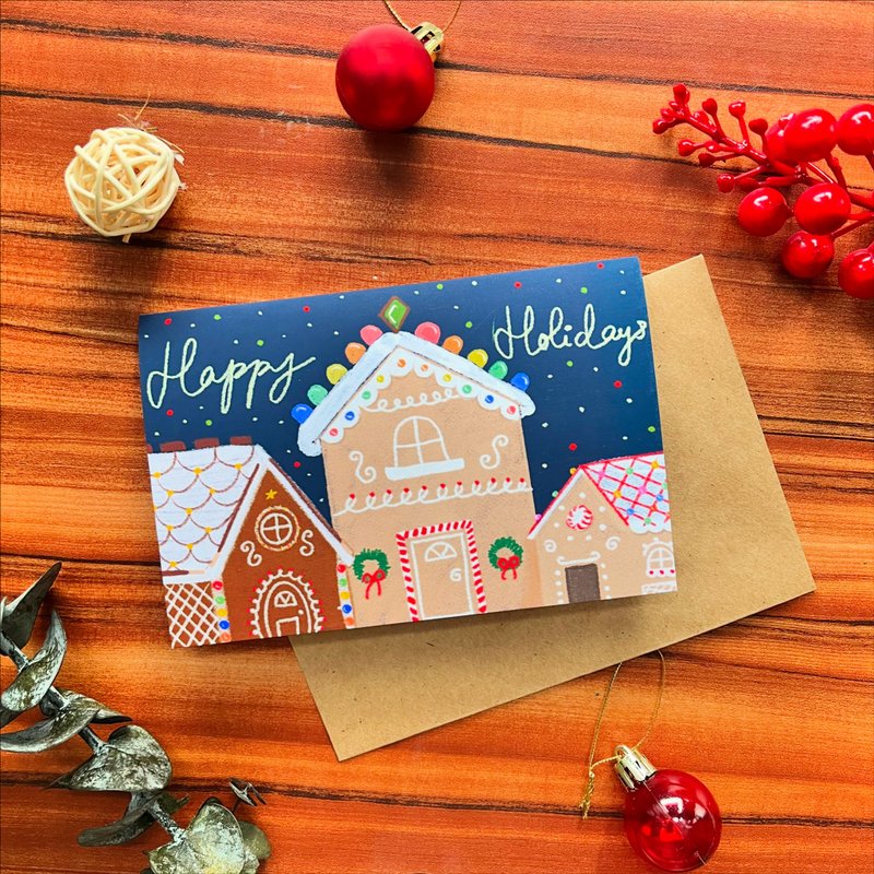 Christmas Gingerbread House Card - Cards & Postcards - Paper Multicolor