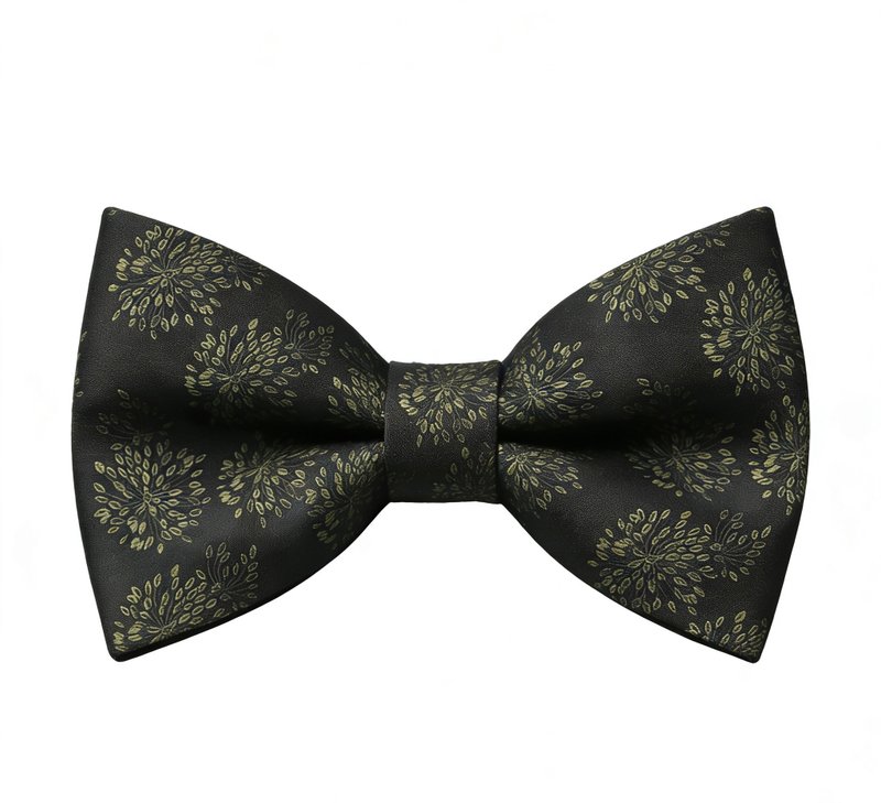 花卉领结绅士搭配蝴蝶结婚礼伴郎团礼盒 - 煲呔 - 棉．麻 多色