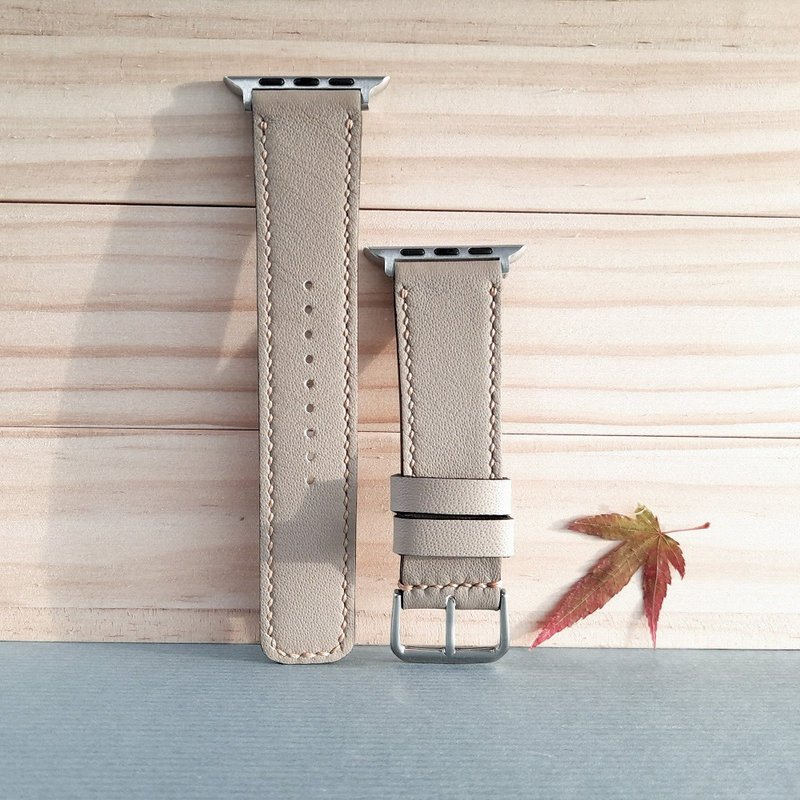 超柔軟Apple Watch錶帶/手工錶帶/義大利頂級皮革/3色可選 - 錶帶 - 真皮 