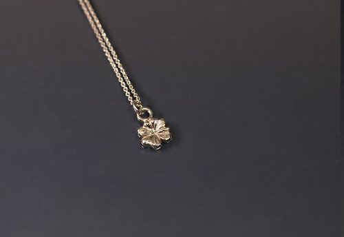 Maple jewelry design 植物系列-小幸運草925銀項鍊