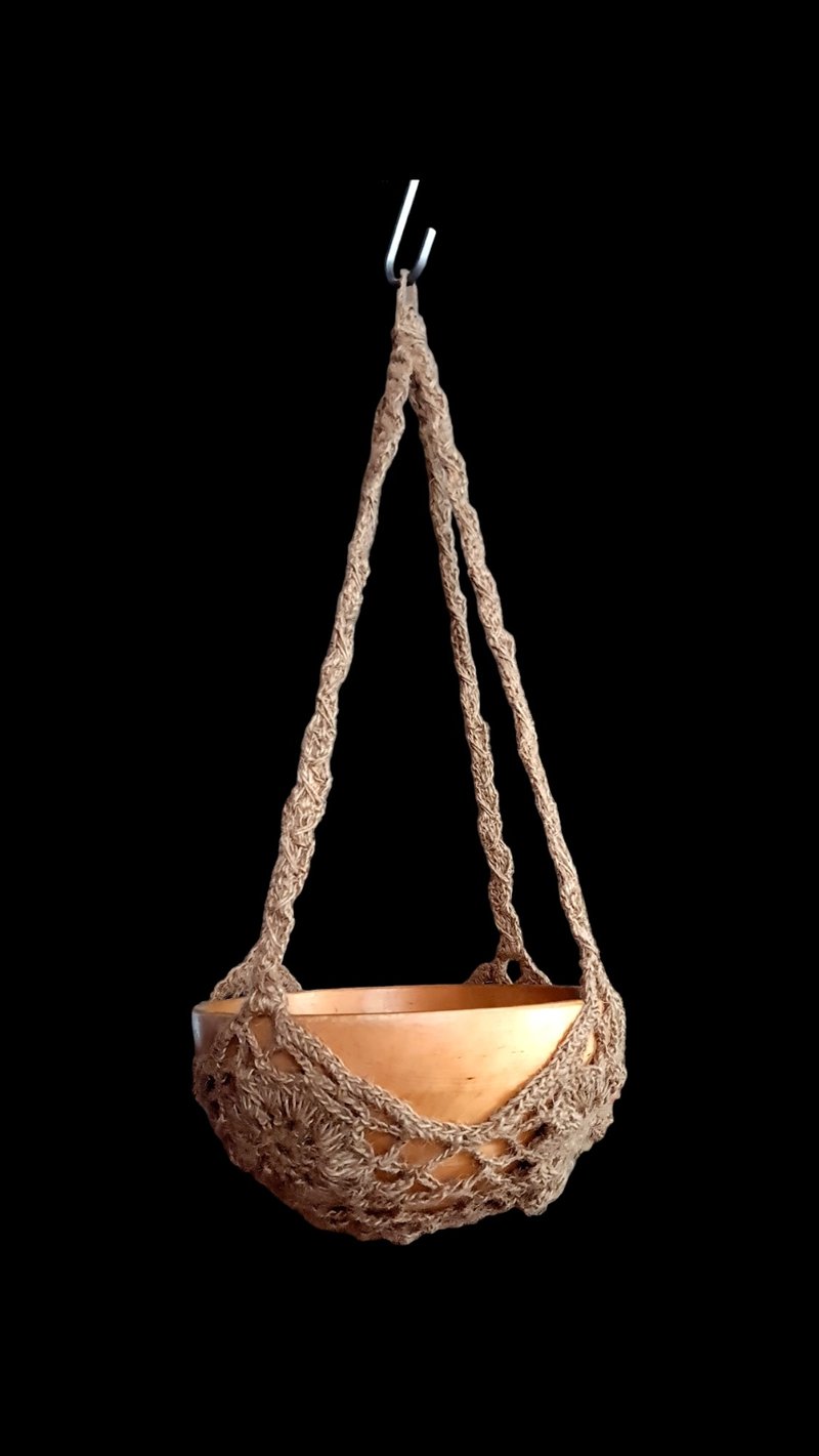 Flowerpot hanger - 衣架/衣帽架/掛勾 - 其他材質 卡其色