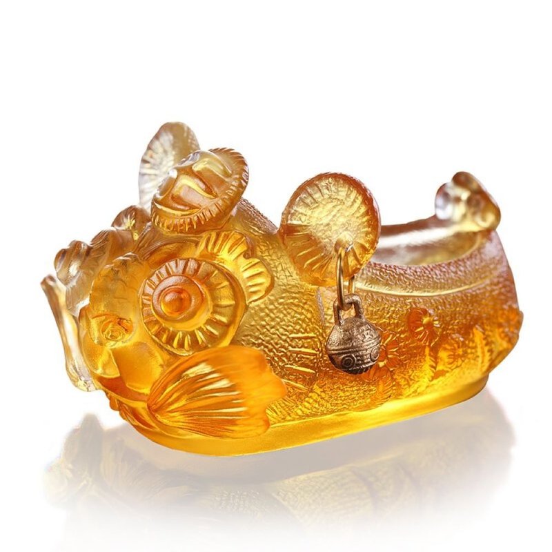 LIULI 小虎王娃娃鞋 - 擺飾/家飾品 - 琉璃 橘色
