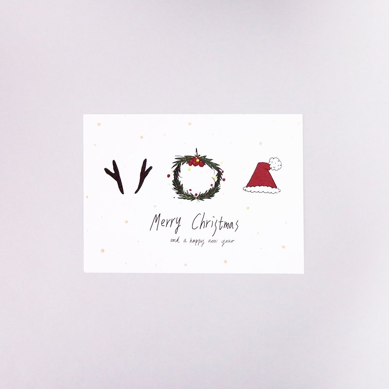 SanaLee postcard Christmas flavor - การ์ด/โปสการ์ด - กระดาษ สีแดง