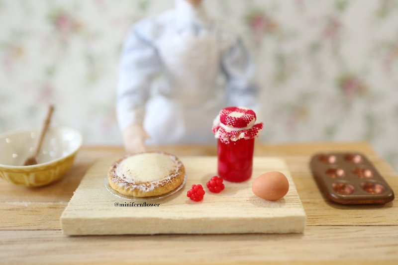 เค้ก พาย ผลไม้ แยม, realistic food, scale 1/12, miniature ของจิ๋ว บ้านตุ๊กตา