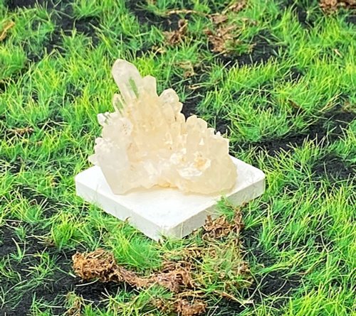Rainbow Crystal 能量水晶擺飾-天然原礦能量白水晶簇 消磁淨化 開運 入厝禮物