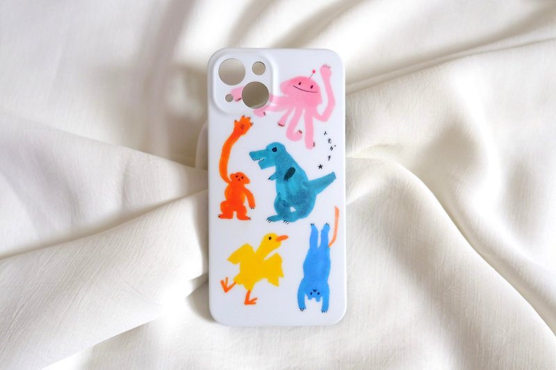 Mishima friends matte phone case - Phone Cases - Plastic White