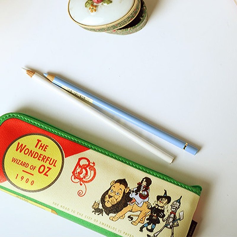 7321Design-VG Fairy Tale Leather Pencil Bag - Ogino OZ, 7321-00896 - กล่องดินสอ/ถุงดินสอ - หนังแท้ สีกากี