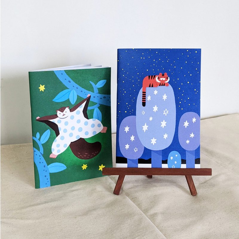 老虎&鼯鼠 空白筆記本 - 筆記本/手帳 - 紙 多色