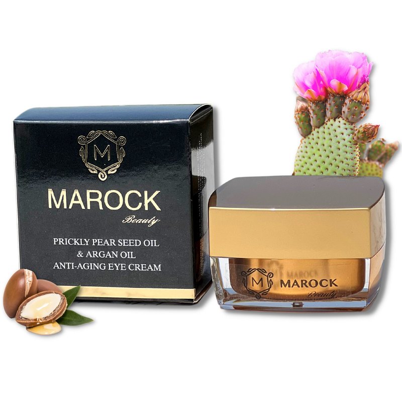 Prickly pear seed oil & argan oil anti-aging eye cream 15g - ครีมบำรุงหน้า - พลาสติก สีทอง