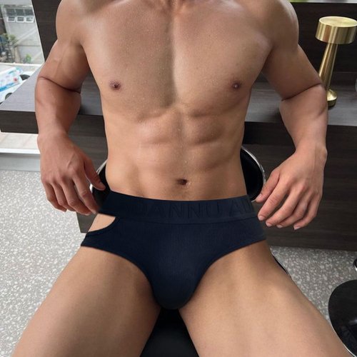 ADANNU 官方授權 【ADANNU】男士三角內褲 鏤空透氣