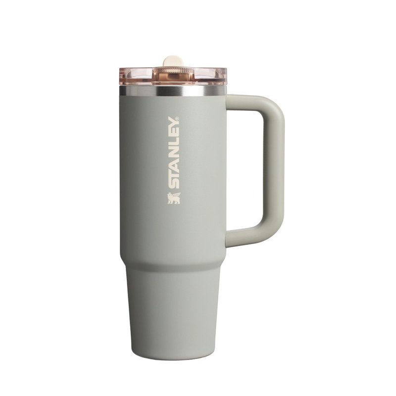 STANLEY 防漏吸管隨手杯 0.88L / 鼠尾草灰 - 保溫瓶/保溫杯 - 不鏽鋼 