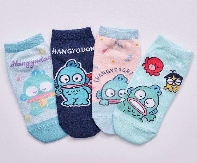 はんぎょどん ONEDERワンダー】サンリオ ハンギョドン クルー丈ソックス Hangyodon