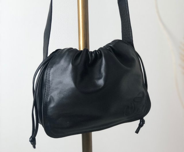 ヴィンテージ ロエベ LOEWE 日本直送 名牌中古包 】LOEWE ロエベ ショルダーバッグ ブラック