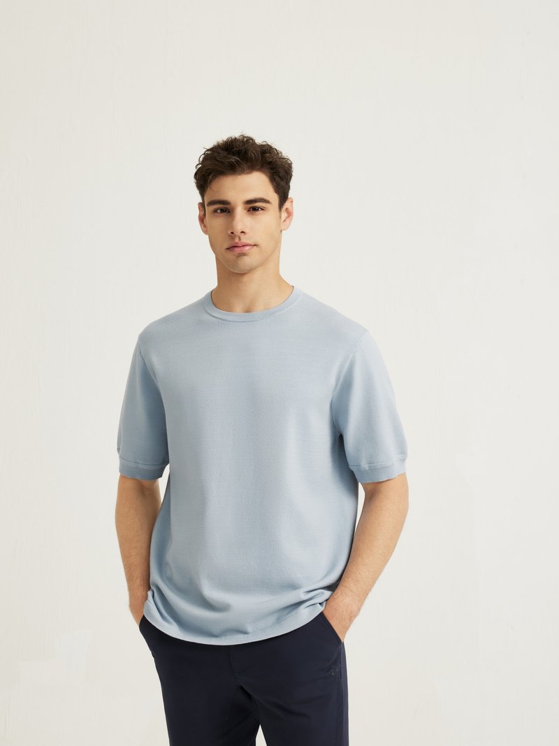 PERRY - Relaxed-Fit Knit T-shirt - Men's Sweaters - Other Materials 