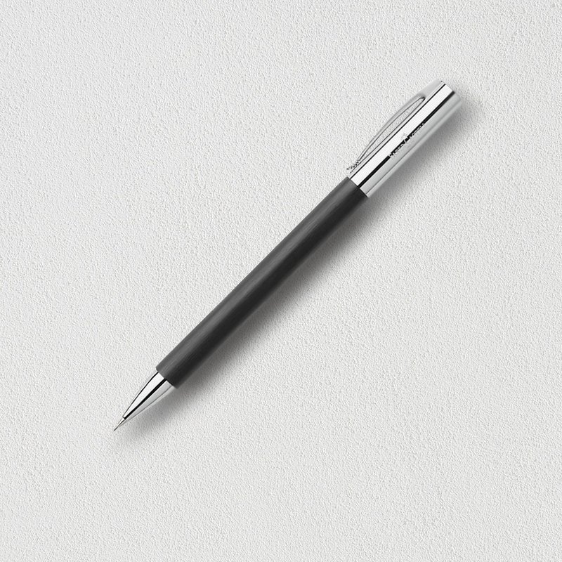 【Faber-Castell】成吉思汗AMBITION纖維0.7mm鉛筆 免費刻字 - 鉛筆/自動鉛筆 - 樹脂 黑色