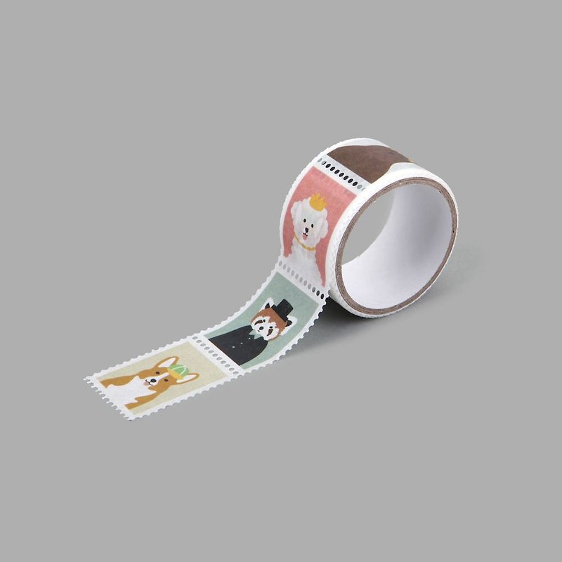 Dailylike 郵票紙膠帶(單捲)-01動物,E2D03954 - 紙膠帶 - 紙 多色