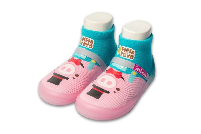 【Feebees】童話故事系列_紳士豬(學步鞋 襪鞋 童鞋 台灣製造) - 童裝鞋 - 其他材質 粉紅色