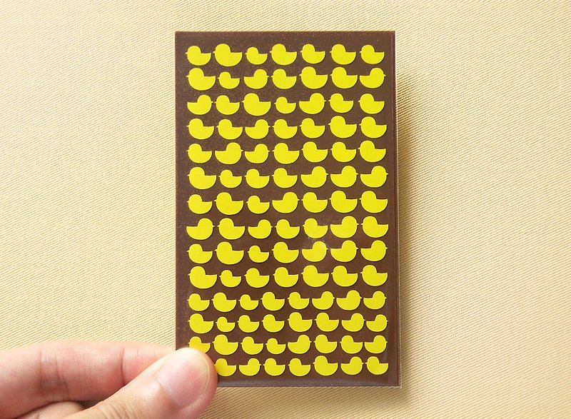 Duck Stickers - สติกเกอร์ - วัสดุกันนำ้ สีเหลือง