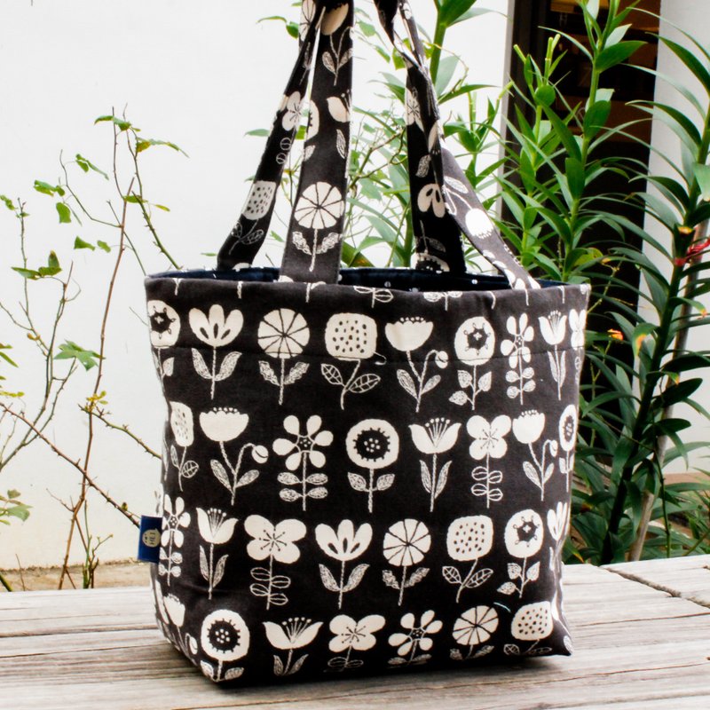 [Ella&Co. - Handbags & Totes - Cotton & Hemp Black