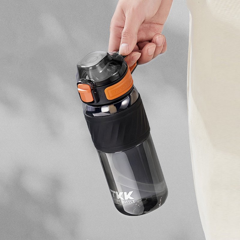 [TKK] Tritan Series Portable Sports Bottle 600ML imported from the United States-Volcano Black - กระติกน้ำ - วัสดุอื่นๆ สีดำ