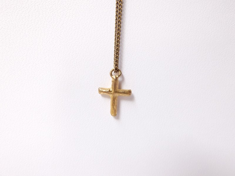 十字架 黃銅項鍊 - 項鍊 - 其他金屬 