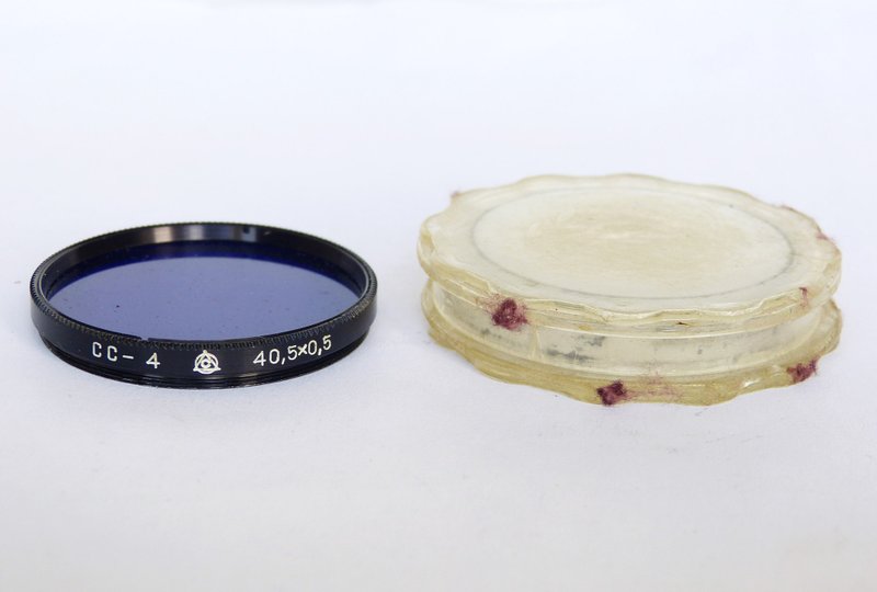 CC-4 40.5mm blue lens filter 40.5x0.5 40,5x0,5 USSR LZOS for Jupiter-8 boxed - 相機/拍立得/底片相機 - 其他材質 藍色