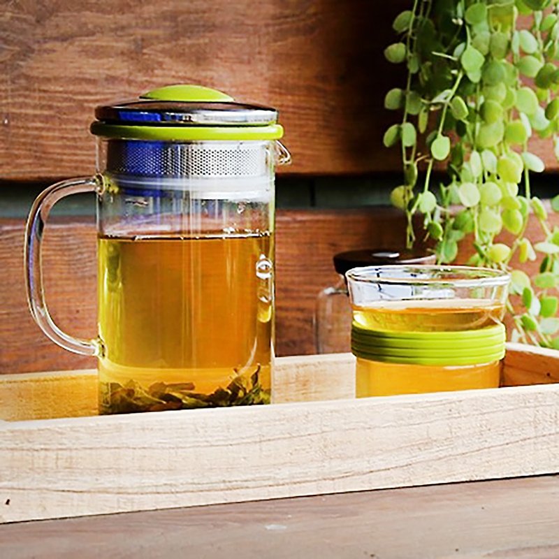 【Wu-Tsang】simple teapot 400ml - 5 colors - Teapots & Teacups - Glass Multicolor