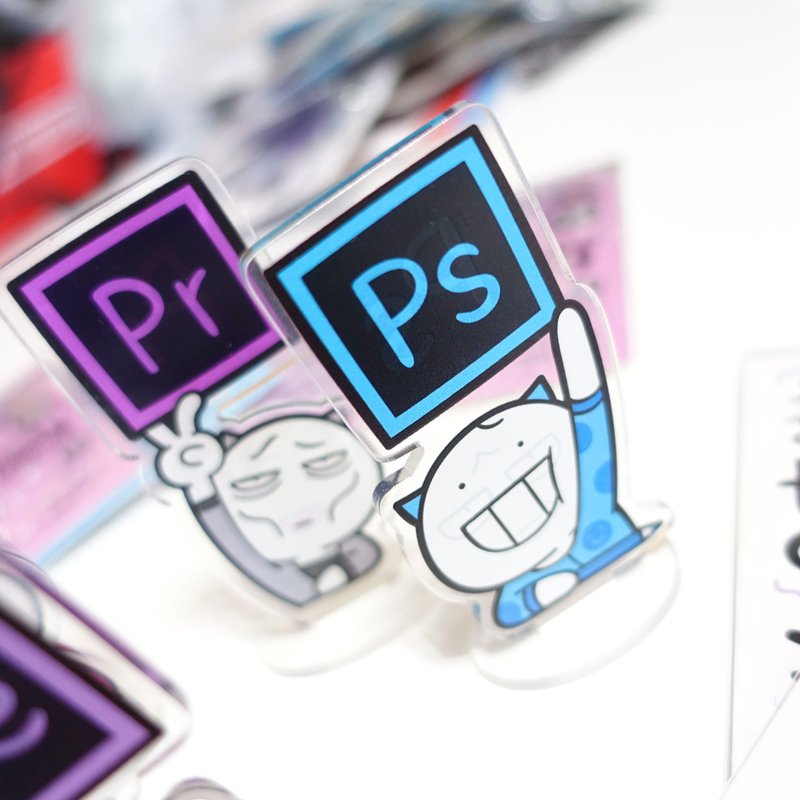 我的同事桌面立牌/5款 設計師擺件  PS AI PR AE ID photoshop - 其他 - 壓克力 多色