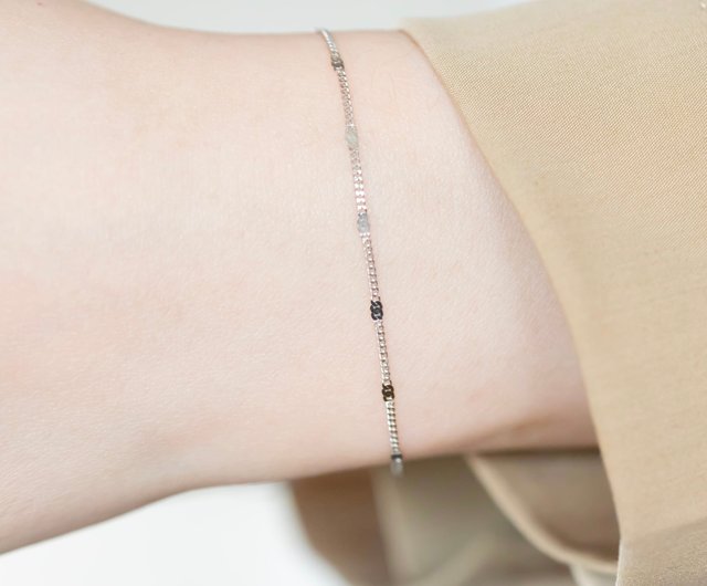 Sparkling Silver 925 Sterling Silver Bracelet - Shop happy Sparkling Silver 925 Sterling Silver Bracelet - Shop happy